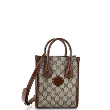 GUCCI Interlocking G Patch Tote GG Coated Canvas M