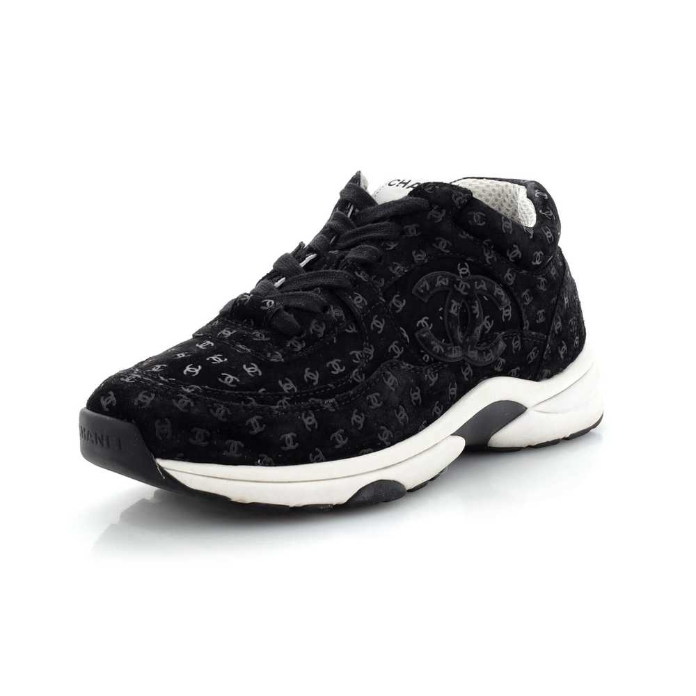 CHANEL Women's CC All Over Print Low-Top Sneakers… - image 1