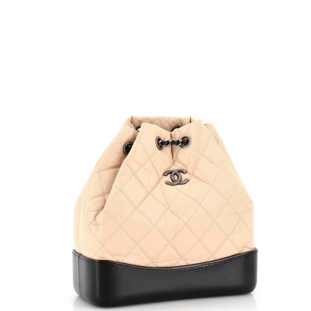 CHANEL Gabrielle Backpack Quilted Aged Calfskin S… - image 3