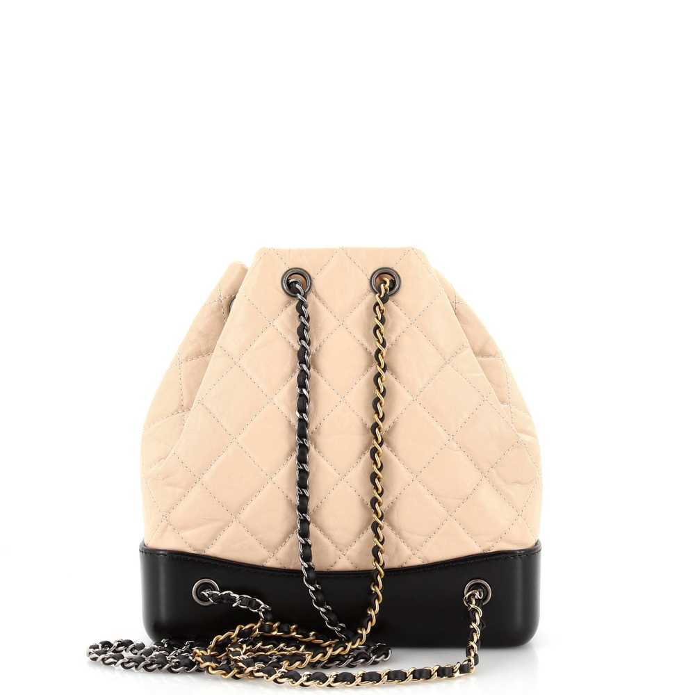 CHANEL Gabrielle Backpack Quilted Aged Calfskin S… - image 4