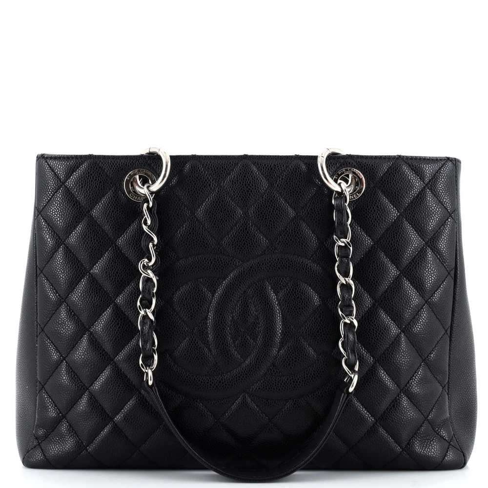 CHANEL Grand Shopping Tote Quilted Calfskin - image 1
