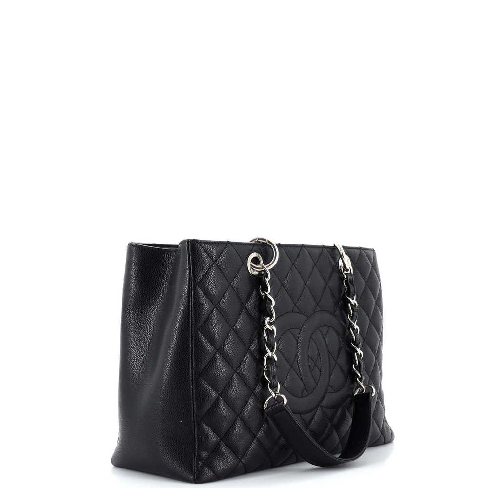 CHANEL Grand Shopping Tote Quilted Calfskin - image 3