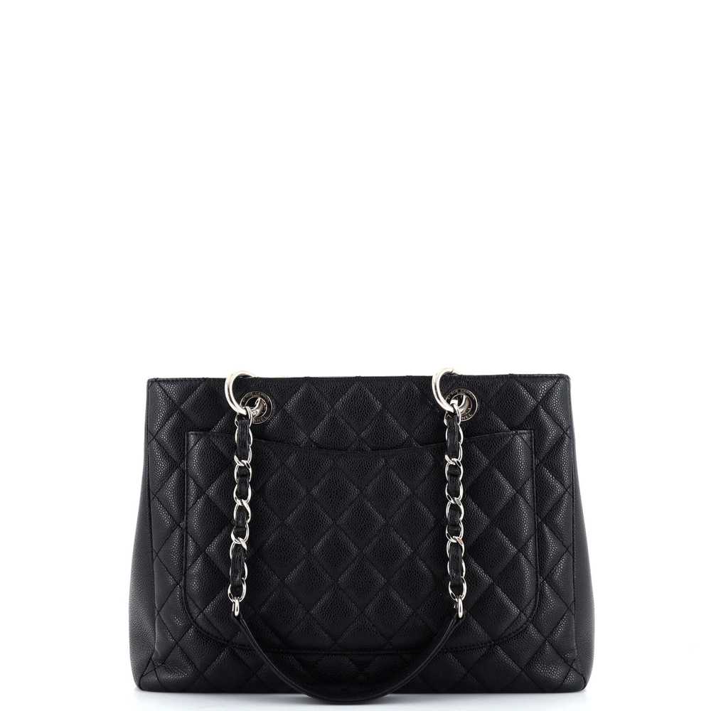 CHANEL Grand Shopping Tote Quilted Calfskin - image 4