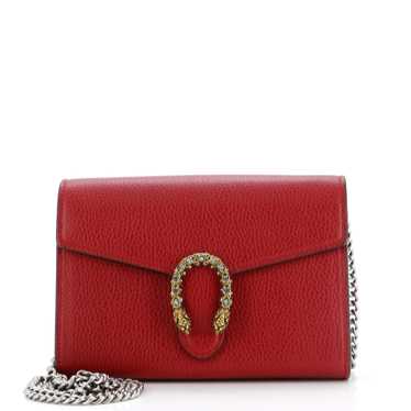 GUCCI Dionysus Chain Wallet Leather with Embellis… - image 1