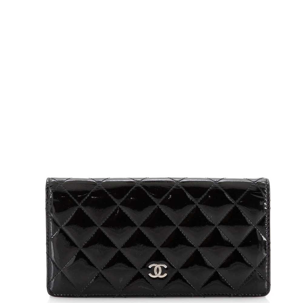 CHANEL L-Yen Wallet Quilted Patent - image 1