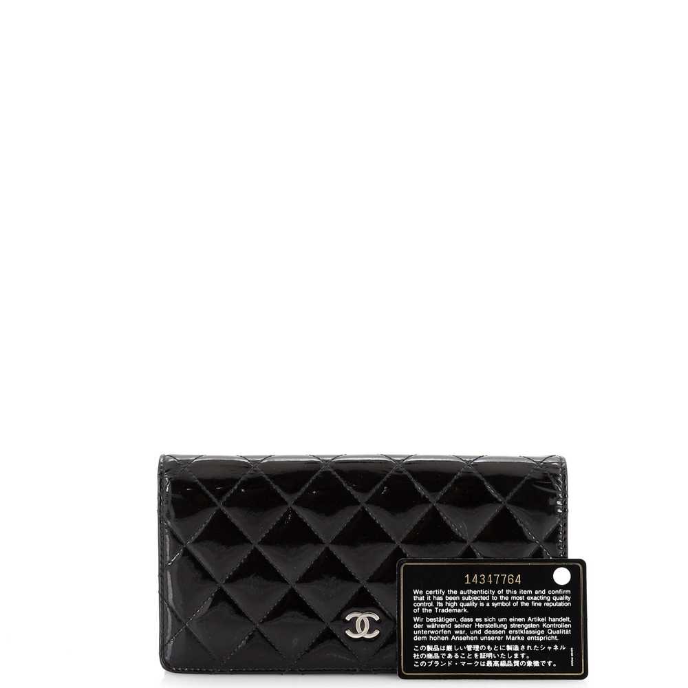 CHANEL L-Yen Wallet Quilted Patent - image 2