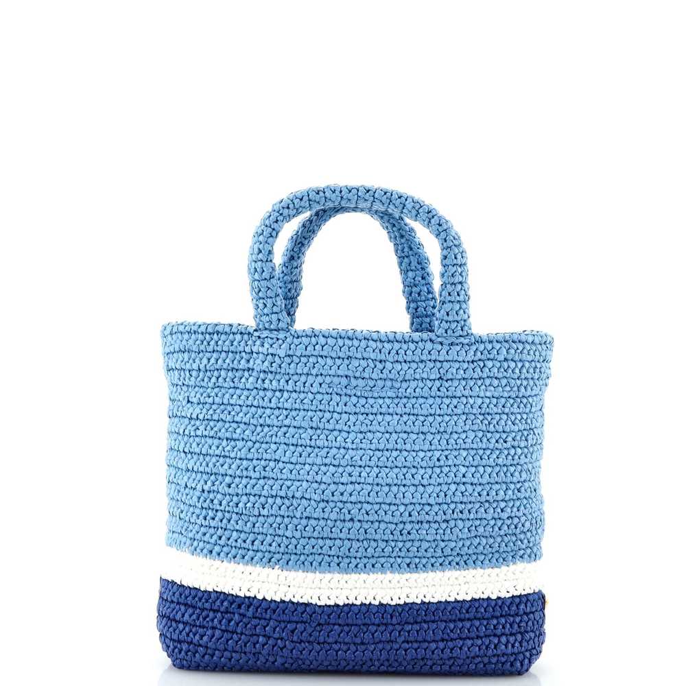 PRADA Logo Tote Raffia Small - image 3