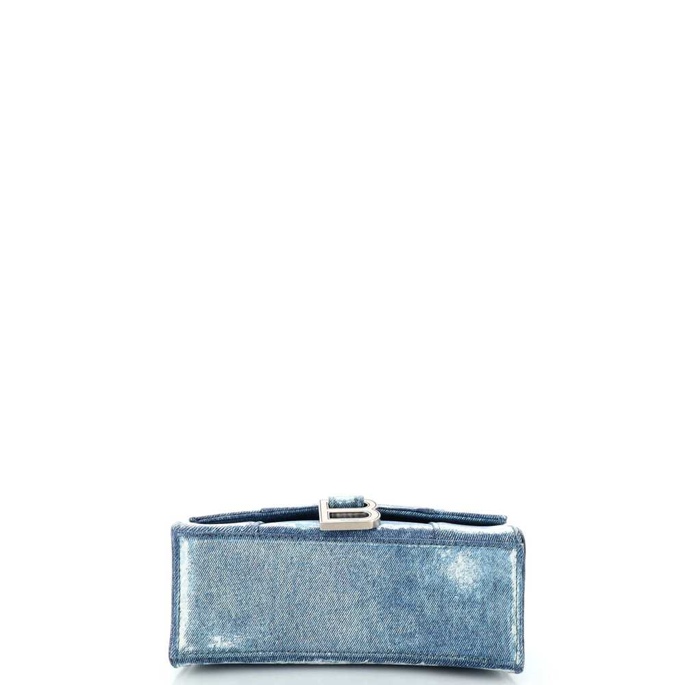 Balenciaga Hourglass Top Handle Bag Denim Printed… - image 4
