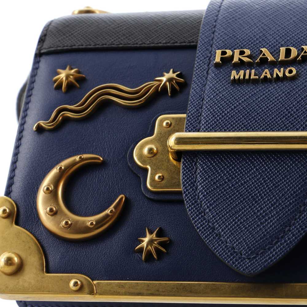 PRADA Cahier Crossbody Bag Embellished Leather Sm… - image 6