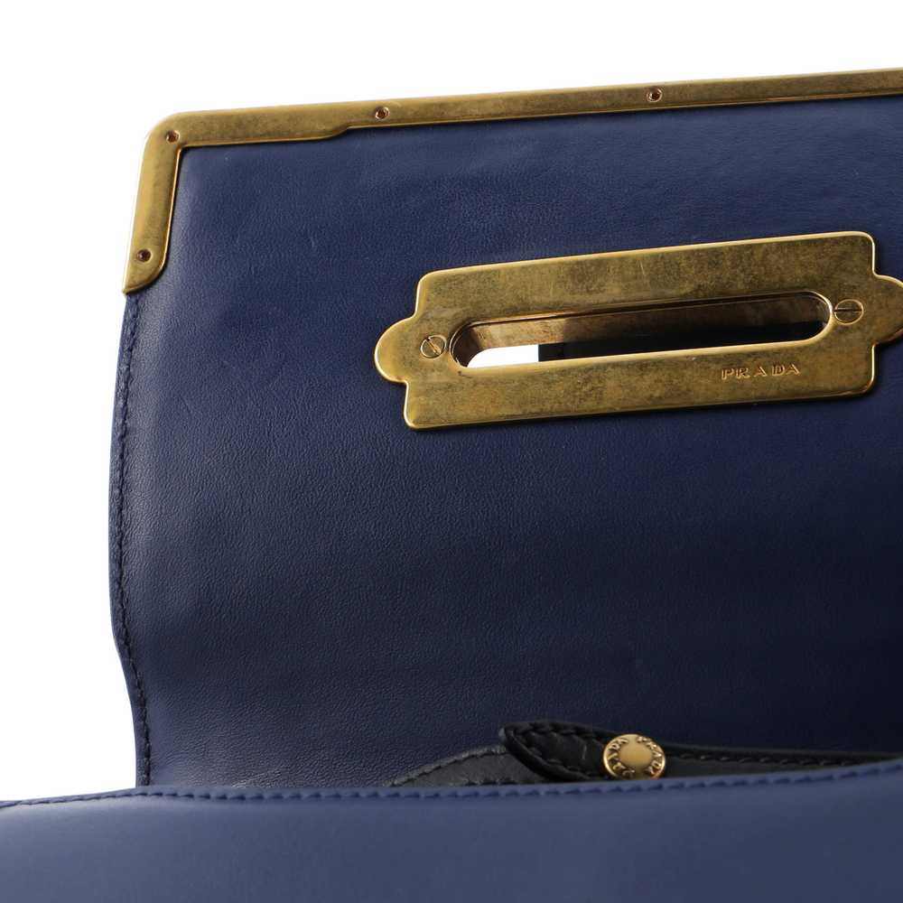 PRADA Cahier Crossbody Bag Embellished Leather Sm… - image 8