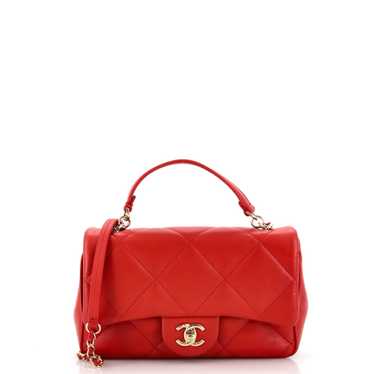 CHANEL Easy Carry NM Flap Bag Quilted Lambskin Sma