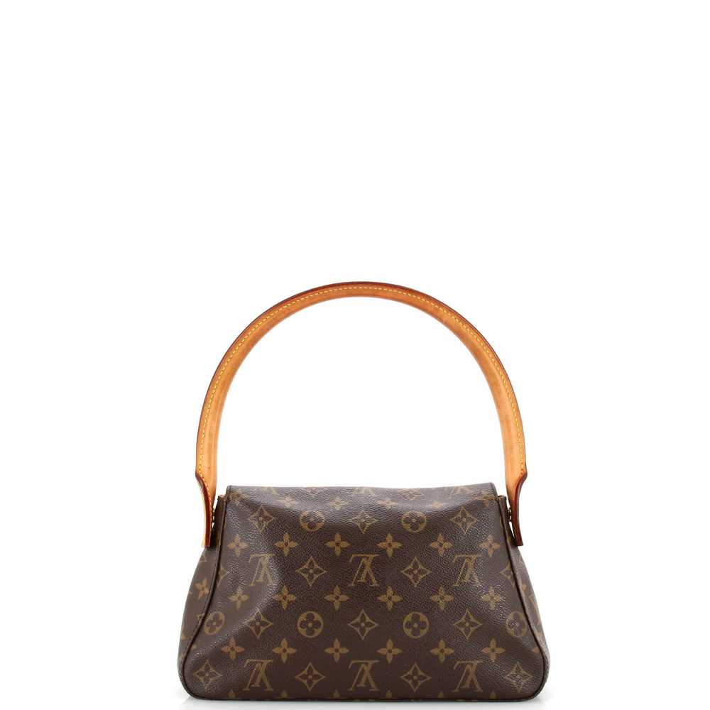 Louis Vuitton Looping Handbag Monogram Canvas Mini - image 3