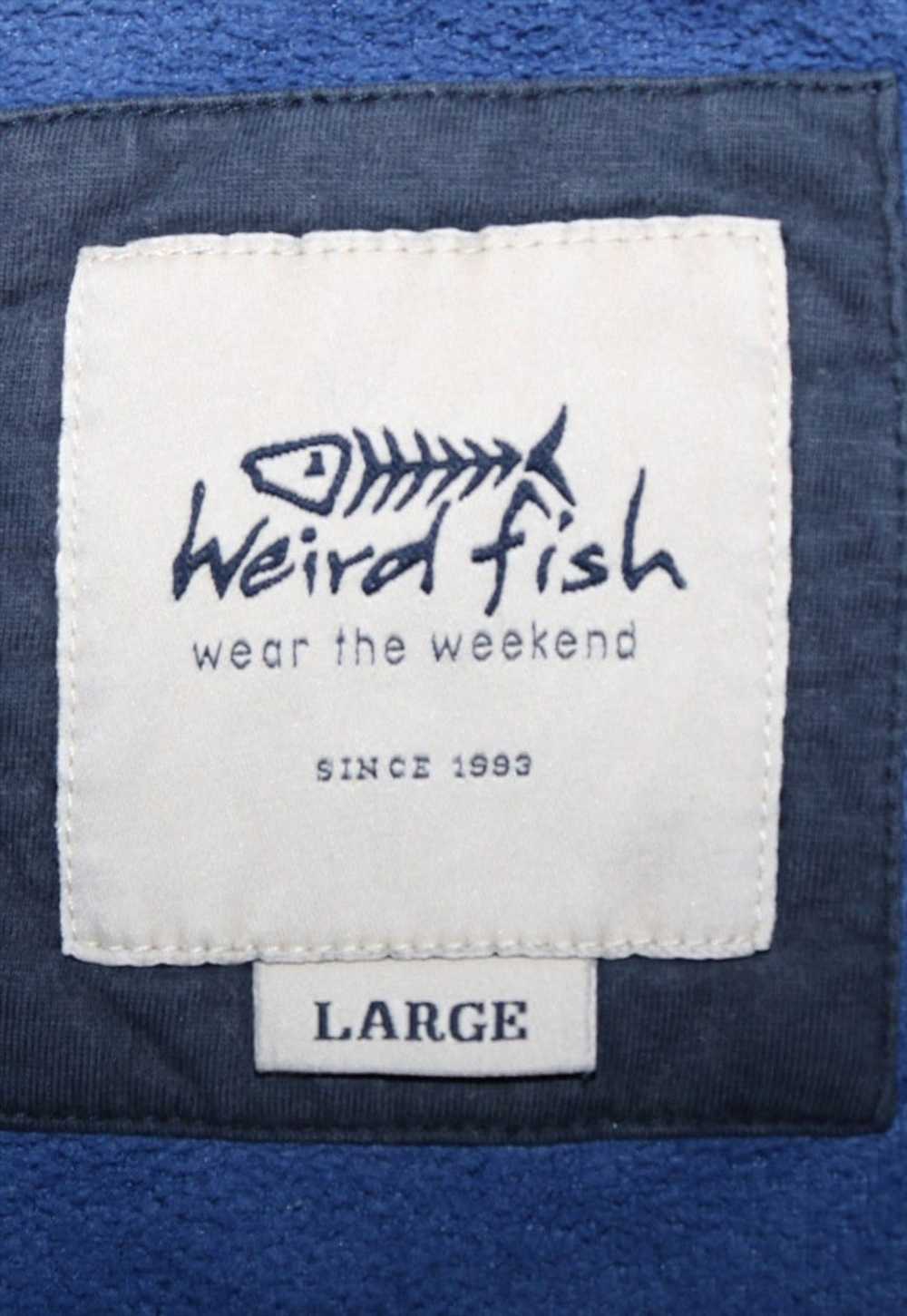 Vintage 90's Weird Fish Fleece Jumper Quater Zip - image 3