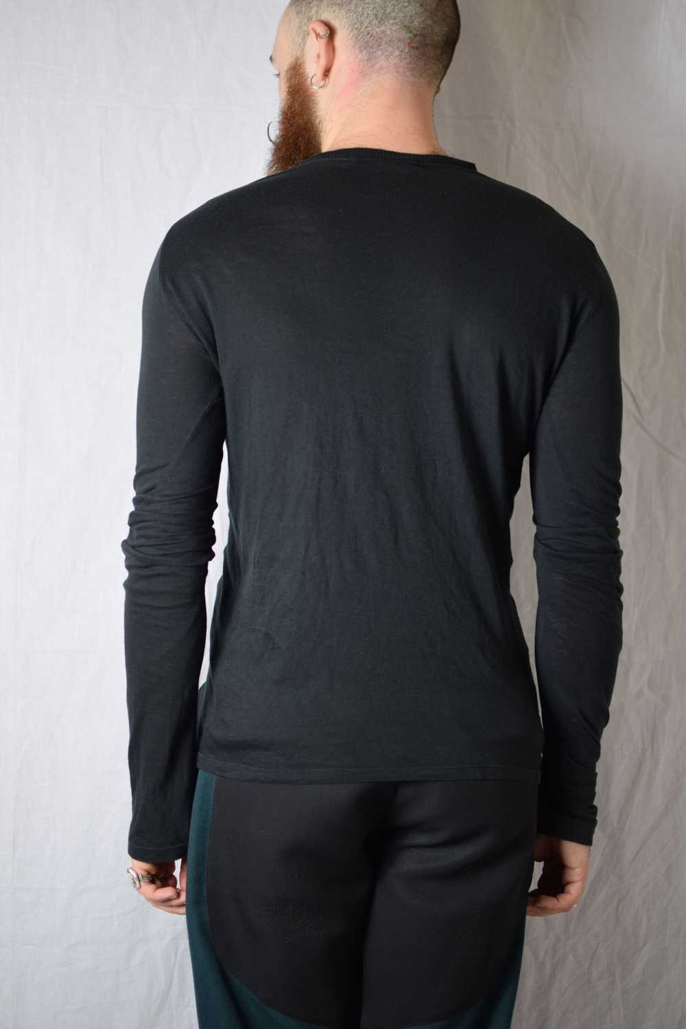 Julius Julius SS08 V-Neck Patch Longsleeve Top - … - image 6