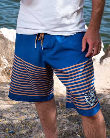 dixxon Doldrum Boardshorts - Blue & Peach - image 1