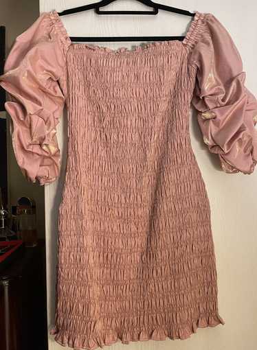 Fashion Nova Pink Shimmer Dress