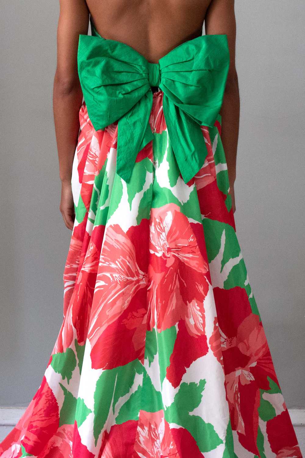 Victor Costa Floral Print Gown - image 4