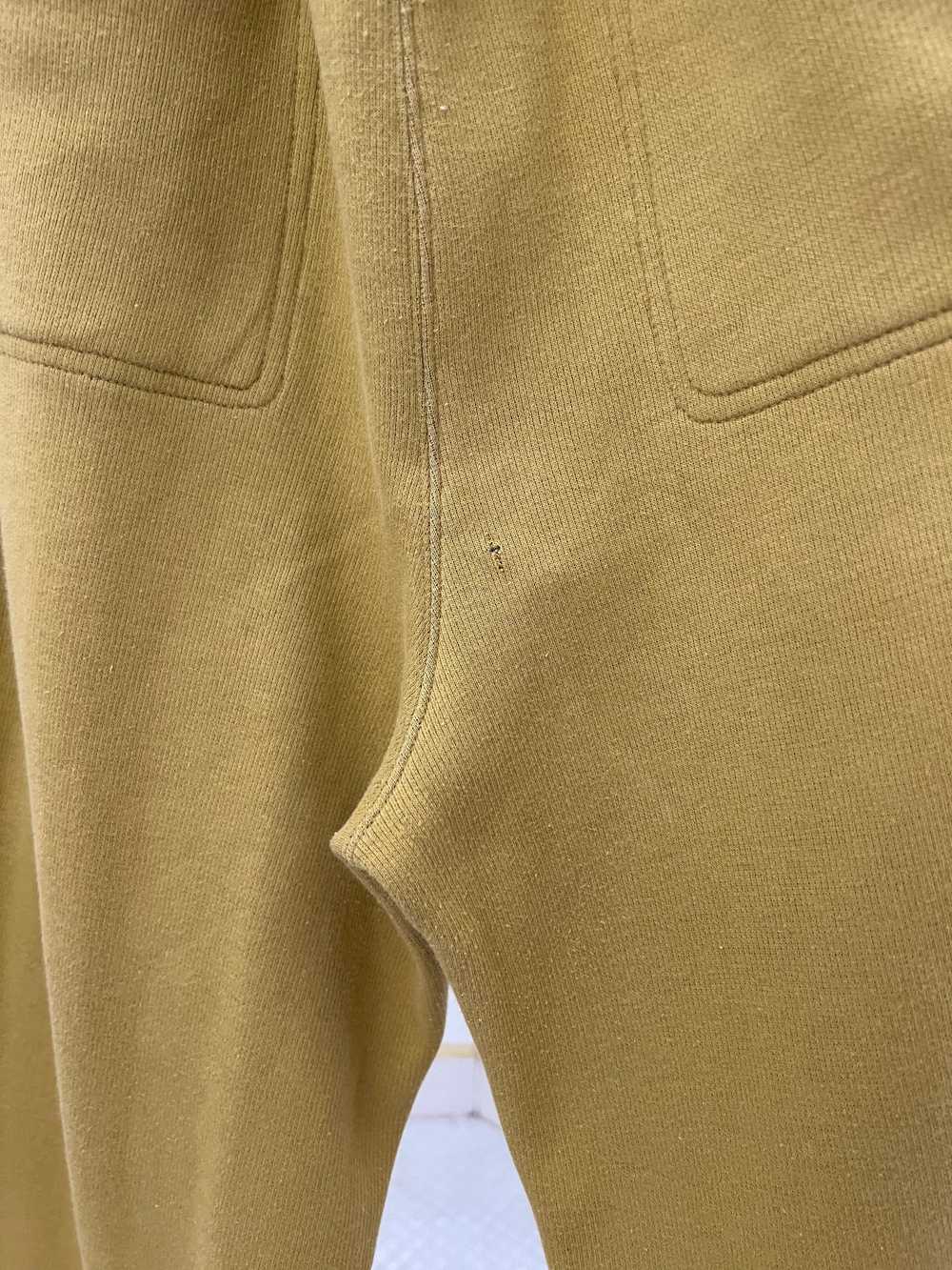 1980s Issey Miyake Yellow Sweatpants with Ribbed … - image 10