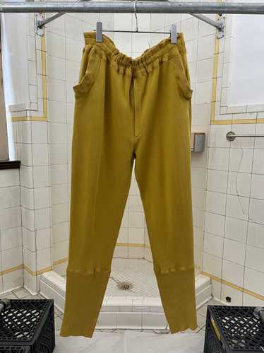 1980s Issey Miyake Yellow Sweatpants with Ribbed … - image 1