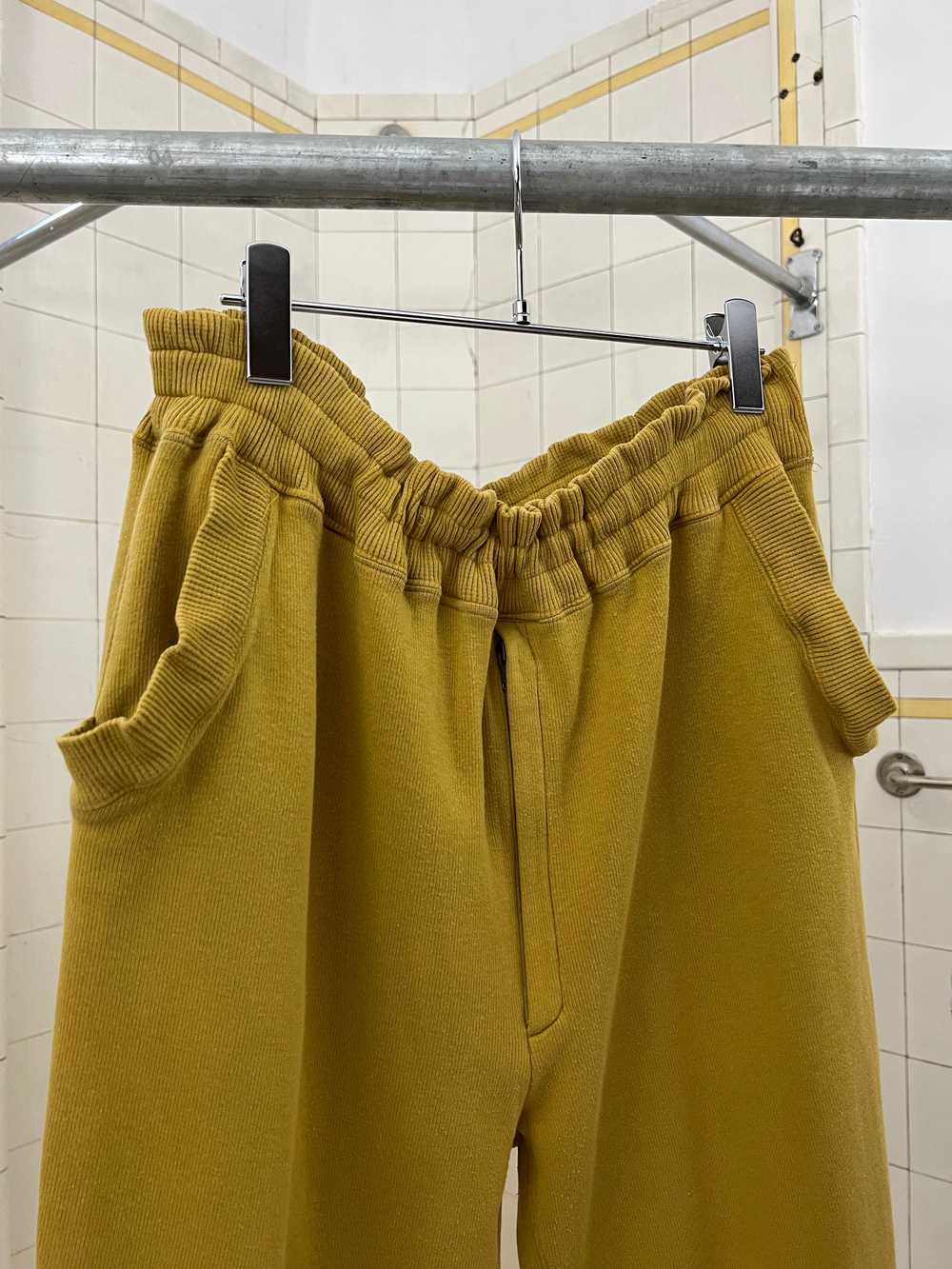 1980s Issey Miyake Yellow Sweatpants with Ribbed … - image 2