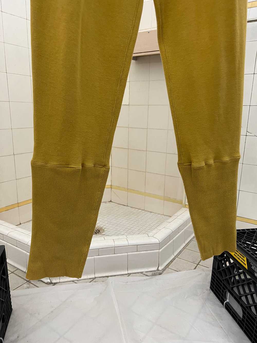 1980s Issey Miyake Yellow Sweatpants with Ribbed … - image 4
