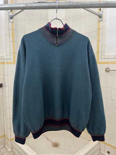 1980s Armani Mockneck Zip Sweater