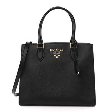 PRADA Saffiano Soft Calfskin Large Tote Black - image 1