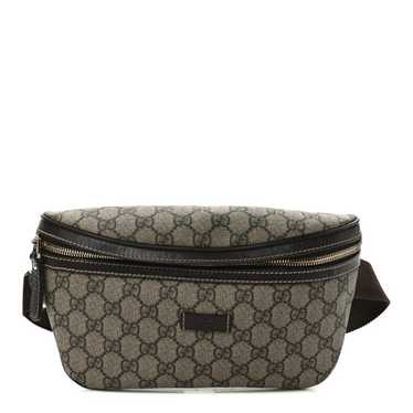 GUCCI GG Supreme Monogram Belt Bag Dark Brown