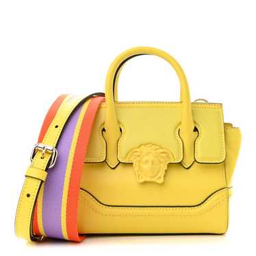 VERSACE Calfskin Small Palazzo Empire Bag Yellow