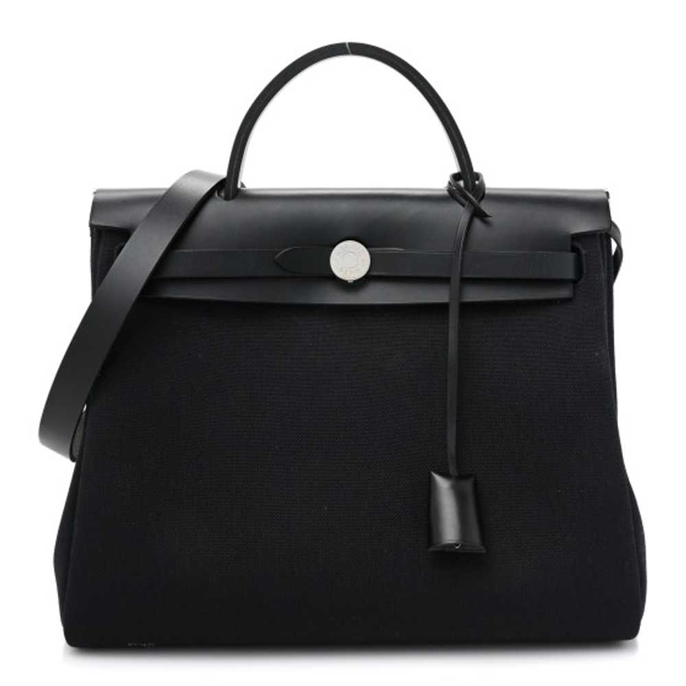 HERMES Military Toile Vache Hunter Herbag Zip PM … - image 1