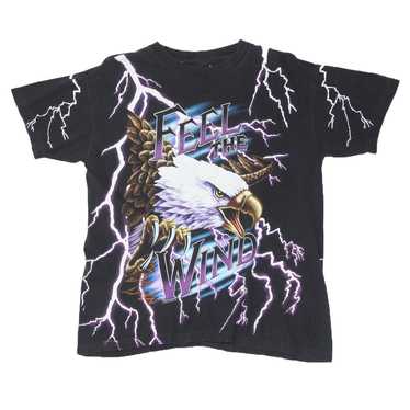 Vintage American Thunder Feel The Wind AOP T-Shir… - image 1