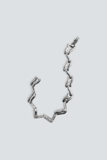 Wave Link Bracelet - Sterling Silver
