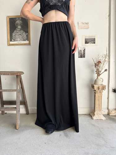 1980s Black Maxi Skirt (L/XL)