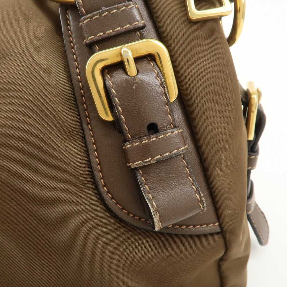 PRADA Nylon Leather 2Way Shoulder Bag Brown BR4261 - image 11
