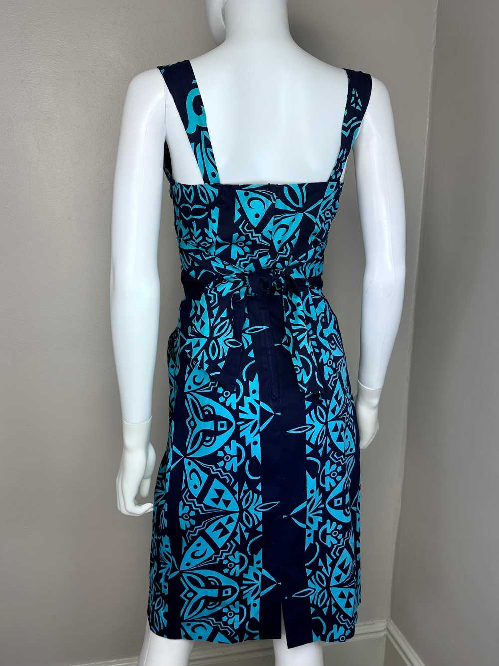 1950s Hawaiian Wiggle Dress, Alfred Shaheen Size … - image 4