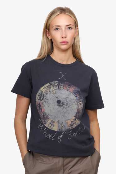 Christian Dior Grey 'Wheel of Fortune' Printed T-s