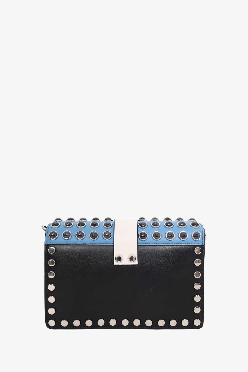 Prada Black City Calf Elektra Studded Shoulder Bag - image 6