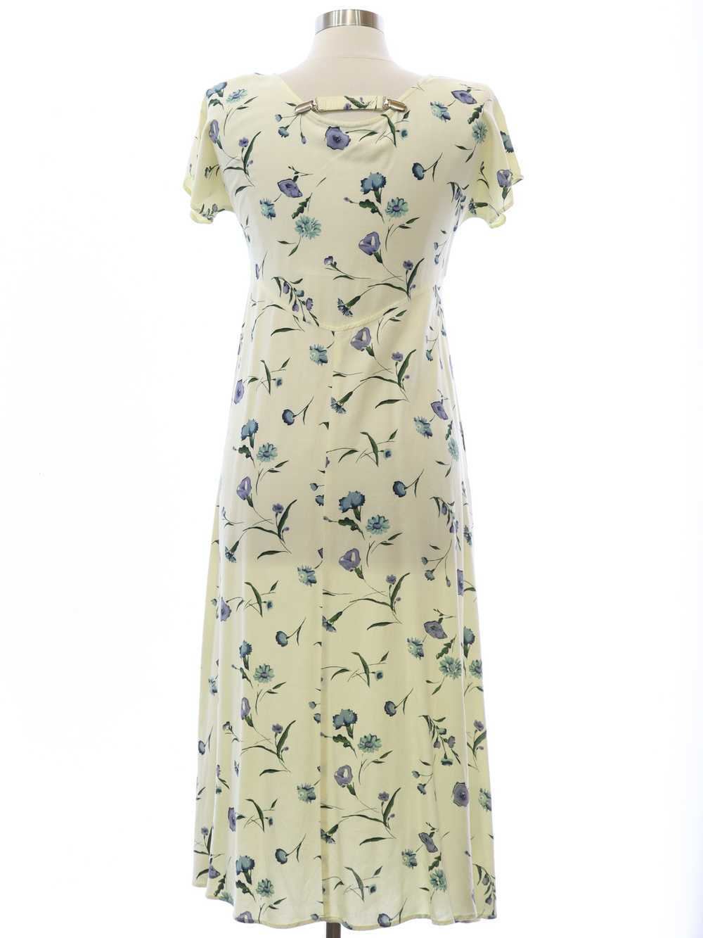 1980's Rayon Blend Maxi Dress - image 3