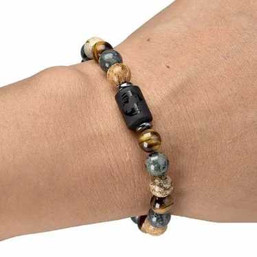 Bead Bracelet × Beads × Jewelry 8MM Gemstone Black