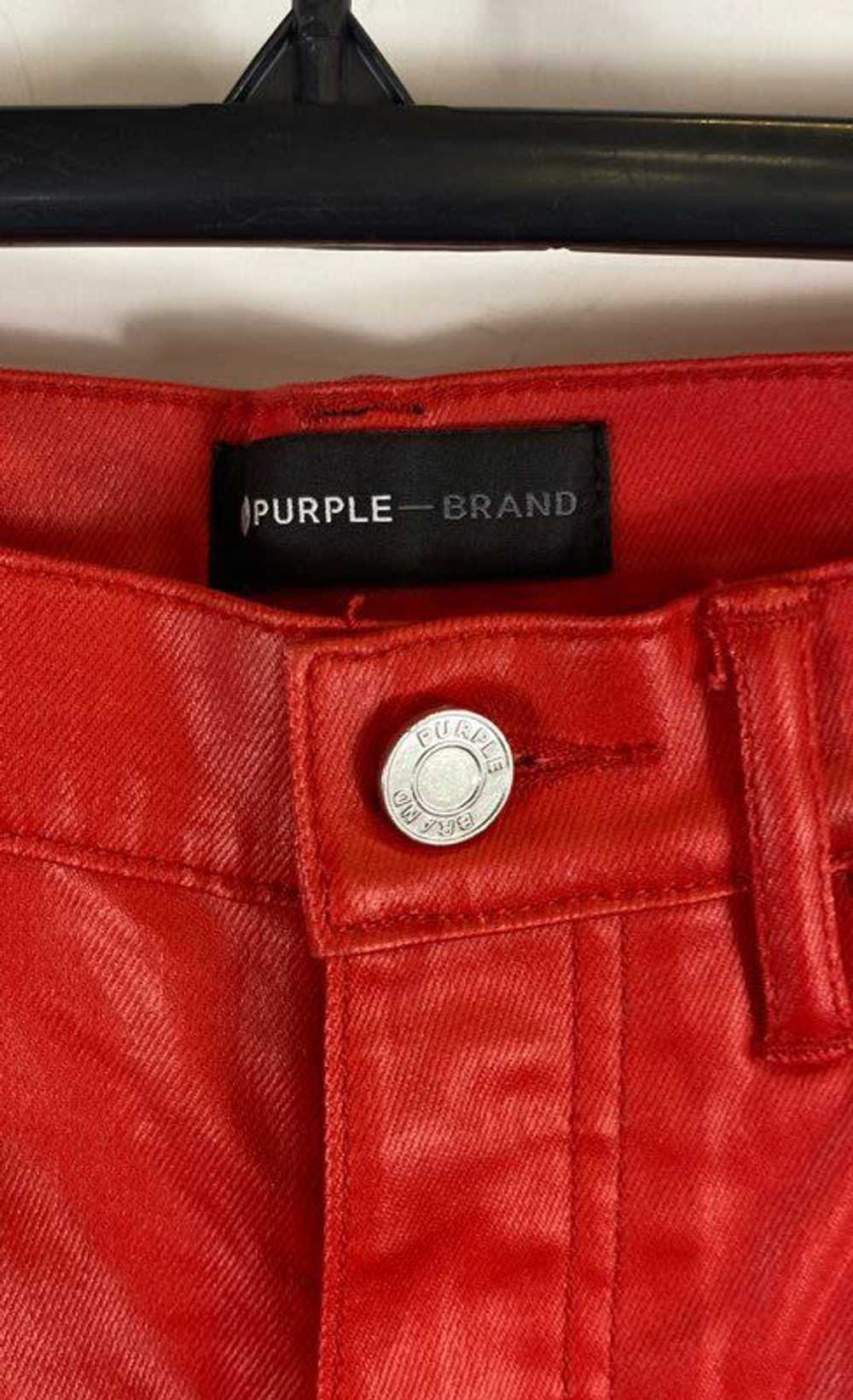 Purple Brand Patent Red Pants - Size 30 - image 2