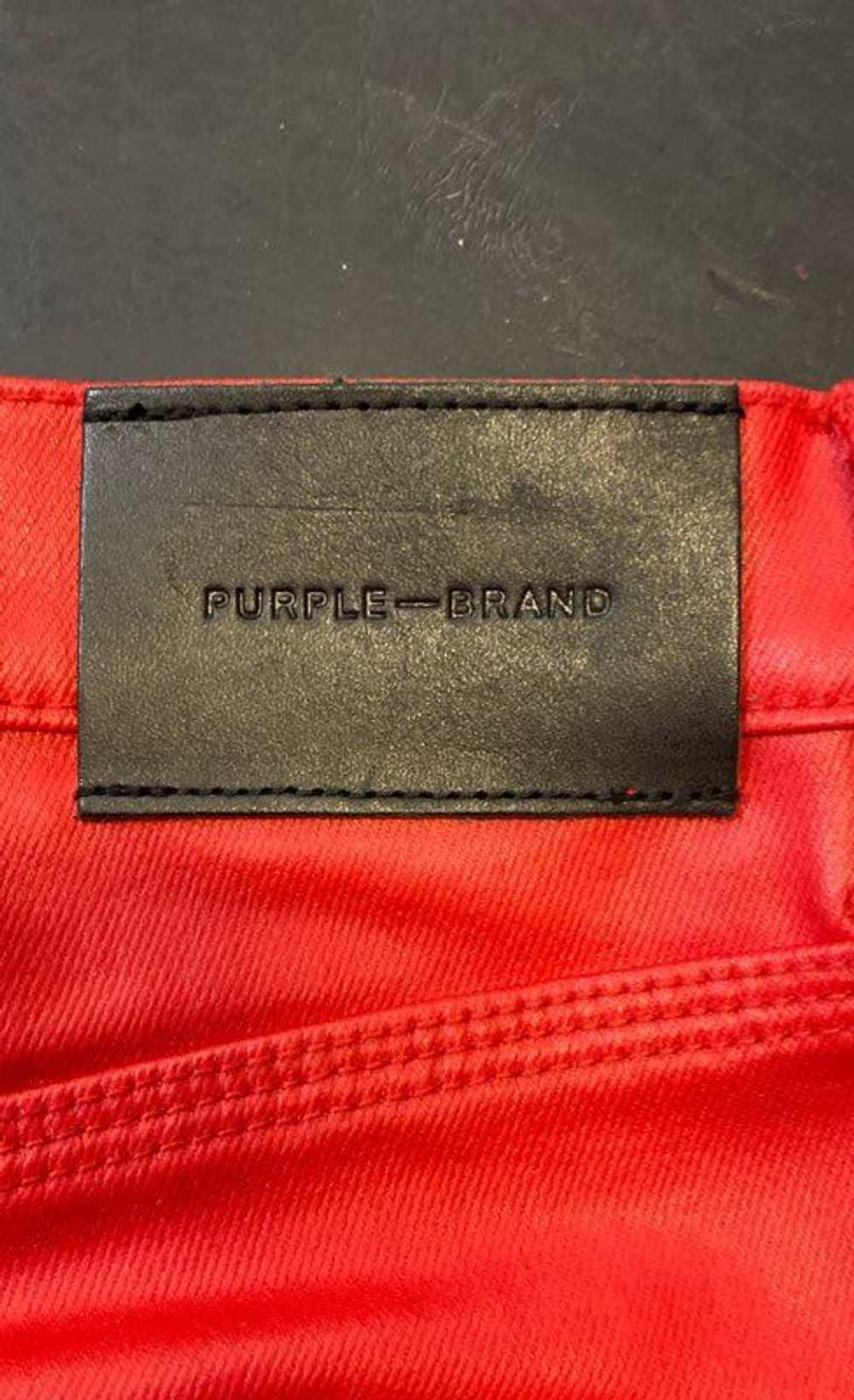 Purple Brand Patent Red Pants - Size 30 - image 5