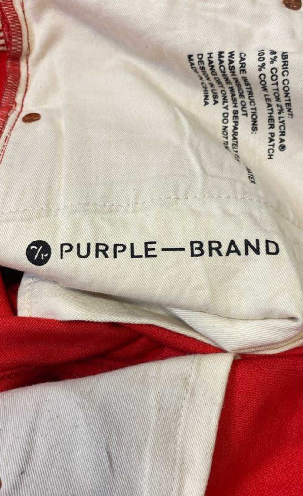 Purple Brand Patent Red Pants - Size 30 - image 8