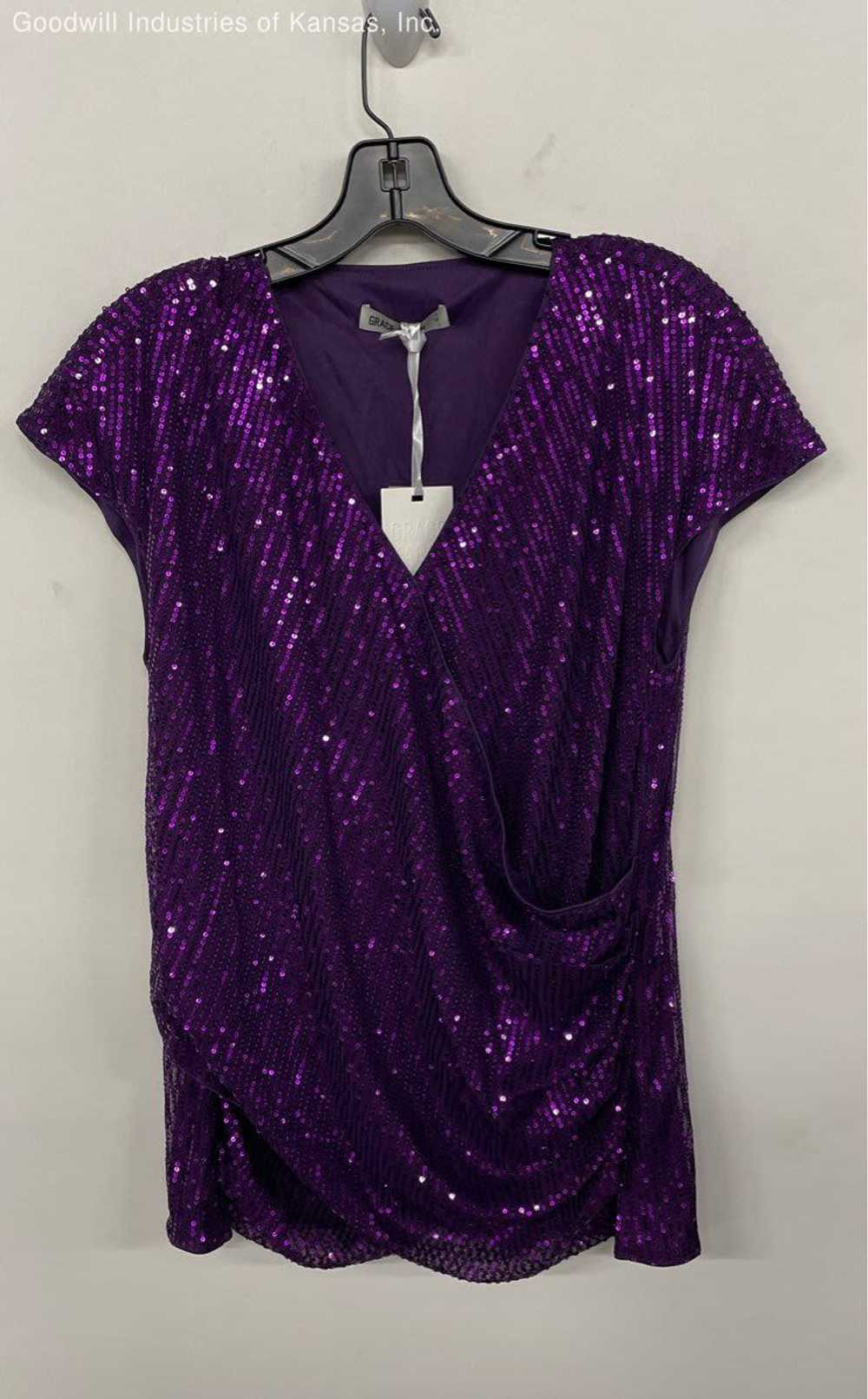 Grace Karin Purple T-shirt - Size XL - image 1