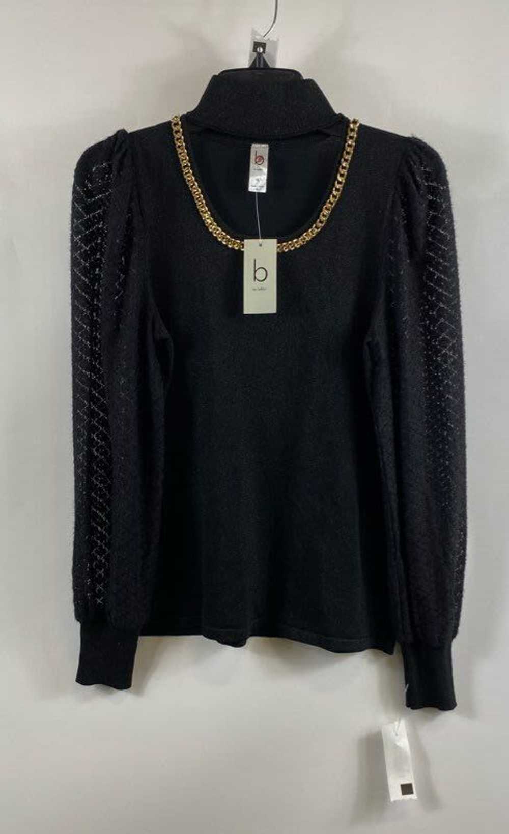 NWT B By Belldini Womens Black Long Sleeve Knitte… - image 1