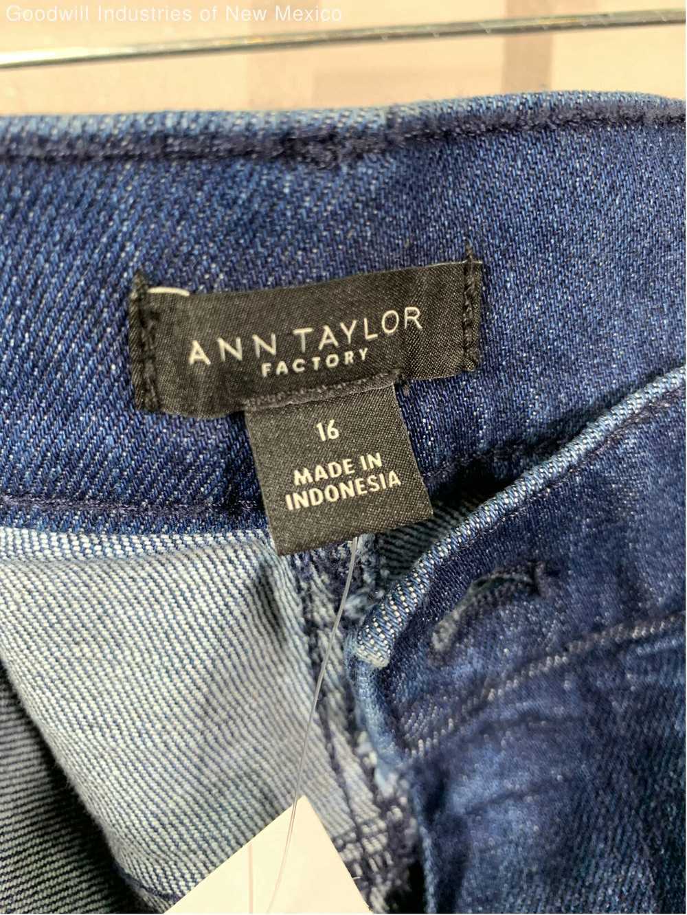 NWT Ann Taylor Factory Womens Blue Denim Pockets … - image 3
