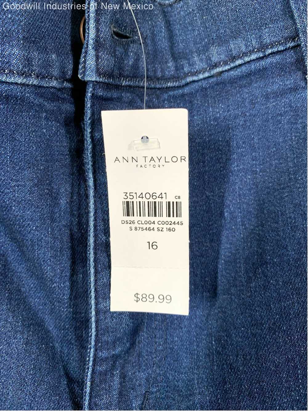 NWT Ann Taylor Factory Womens Blue Denim Pockets … - image 4