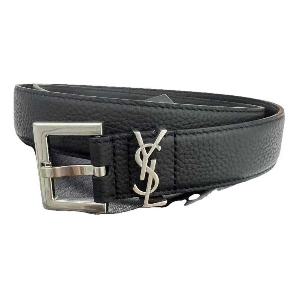 Saint Laurent Cassandre leather belt - image 1