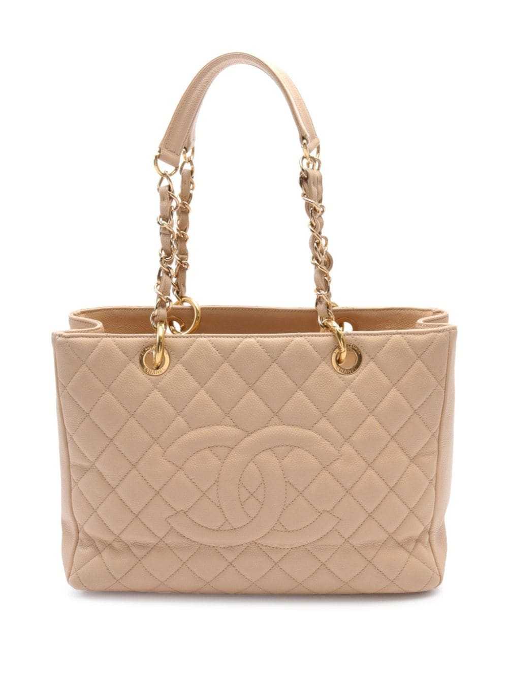 CHANEL Pre-Owned 2010-2011 CC quilted tote bag - … - image 1