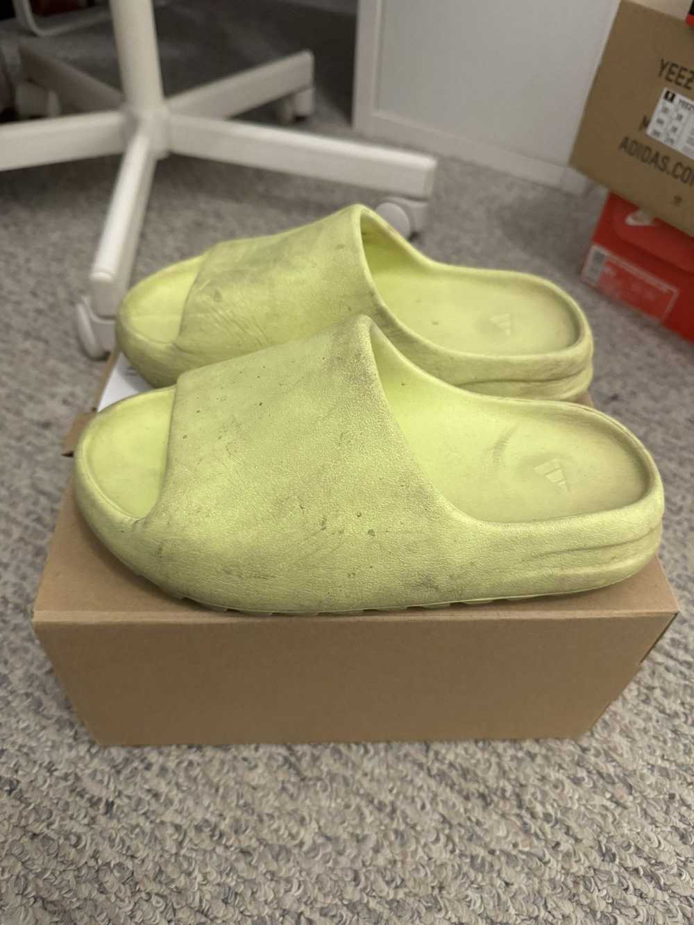 Yeezy Season Yeezy Slide Green Glow - image 3