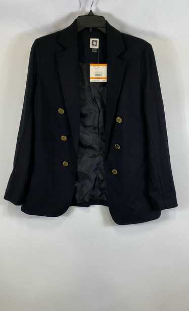 NWT Anne Klein Womens Black Notch Collar Six-Butt… - image 1